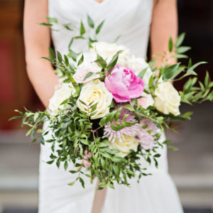Rustic summer wedding flowers