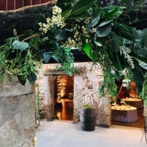 Doorway Garland greenery wedding foliage