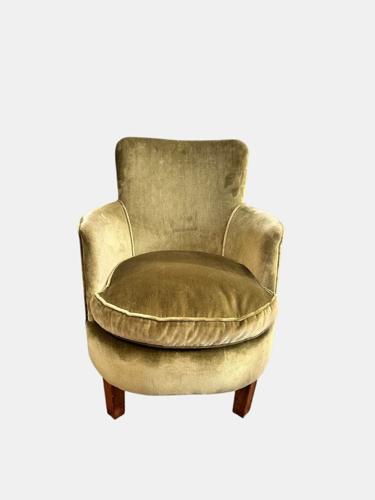 Velvet Green Tub Chair