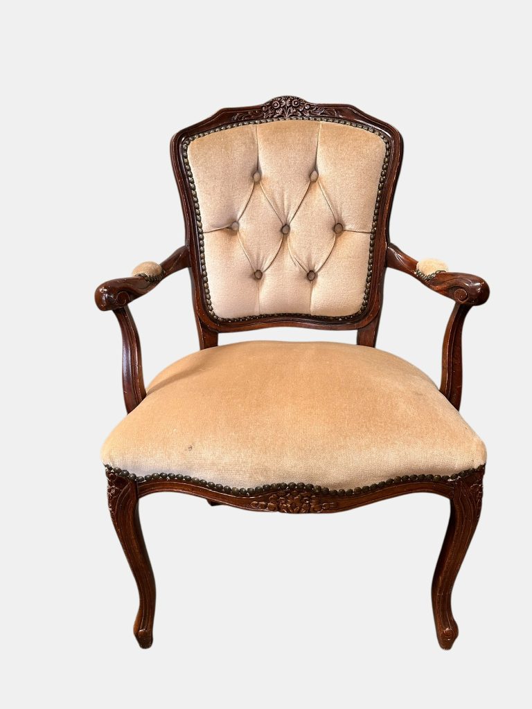 Antique Cream Armchair