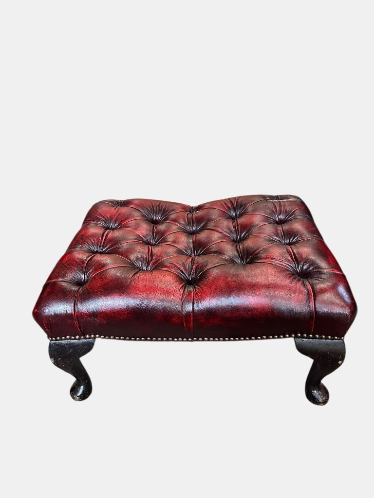 Oxblood Vintage Footstool