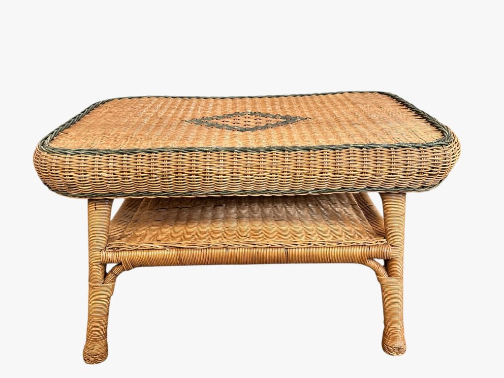 Vintage Wicker Coffee Table