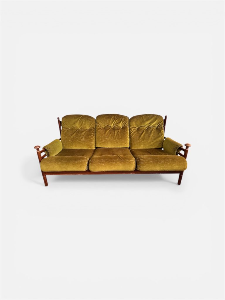 Vintage Olive 3-seater sofa