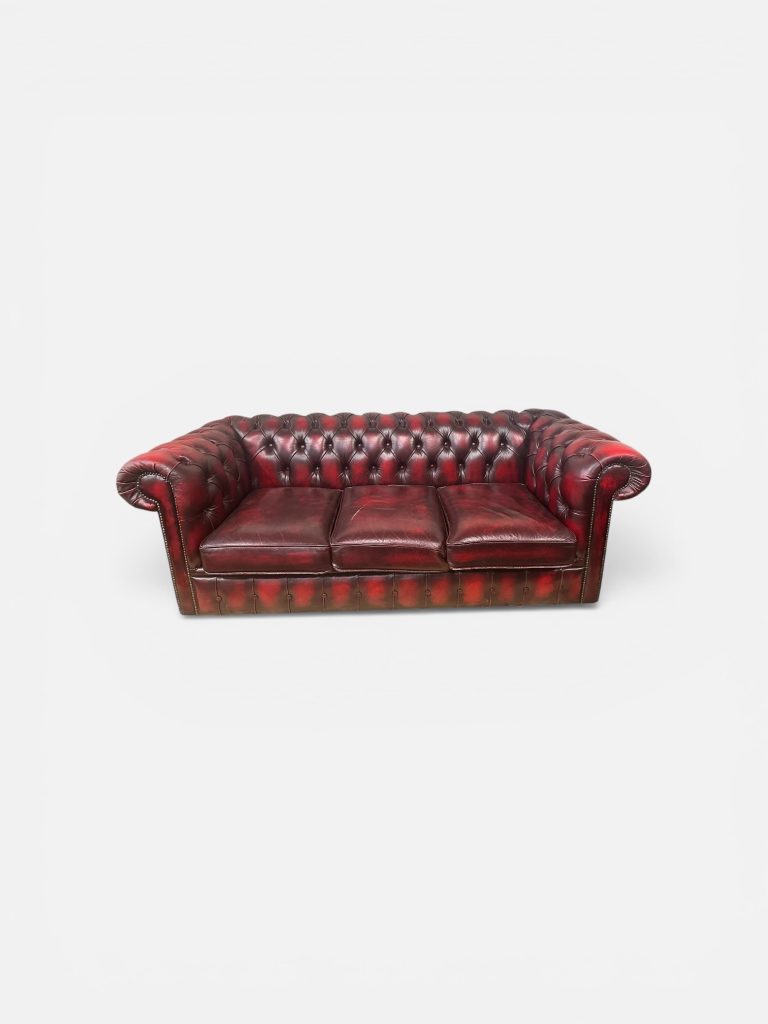 Oxblood Chesterfield 3-seater
