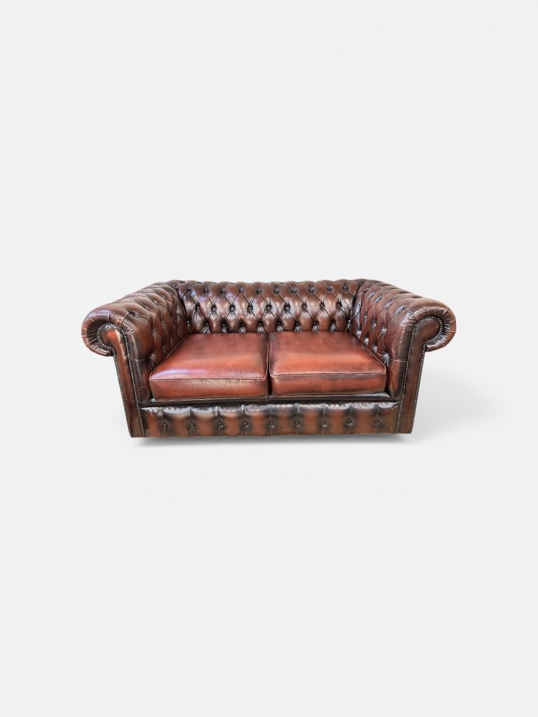 Brown Chesterfield 2-seater