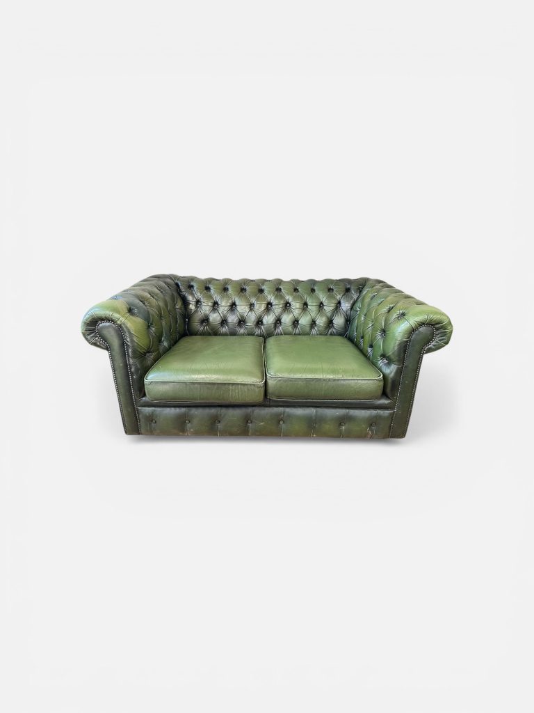 Green Chesterfield 2-seater